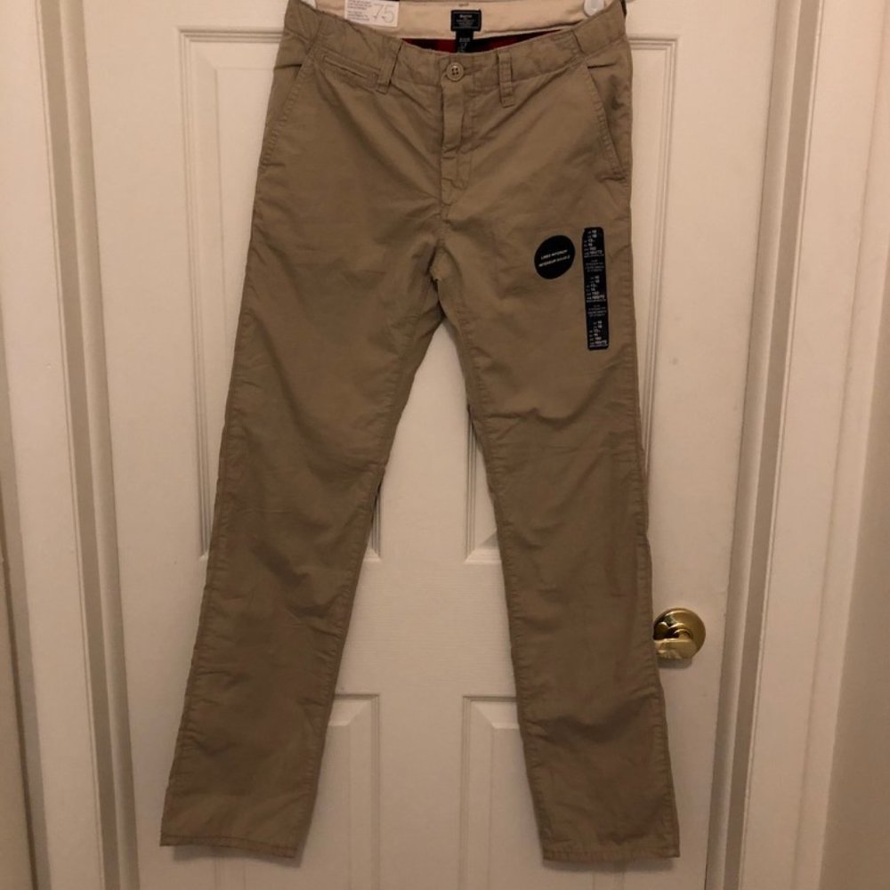 GapKids Khakis flannel lined slim straight fit